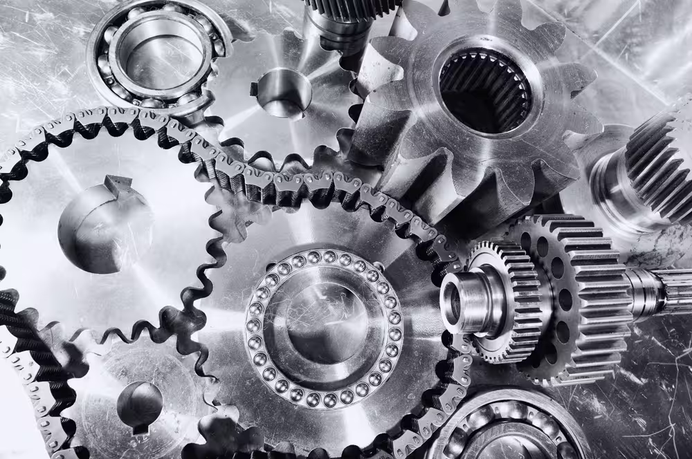 Componentes e peças de reposição industrial